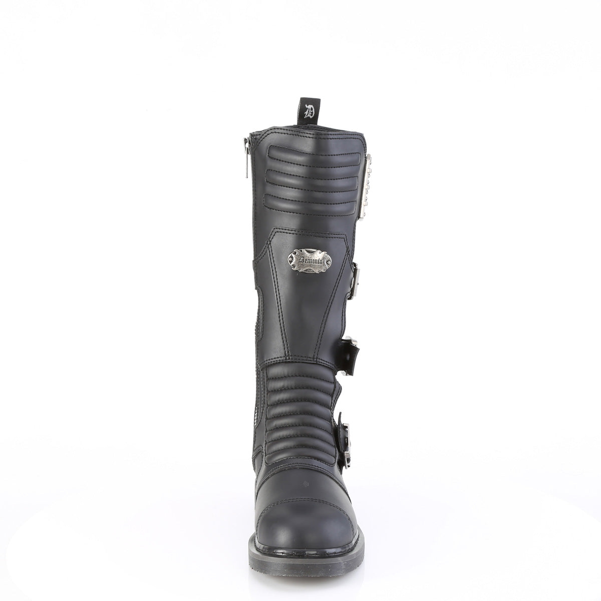 BOLT-405 1 1/4" Heel 20 Eyelet Knee High Combat Boot, Side Zip