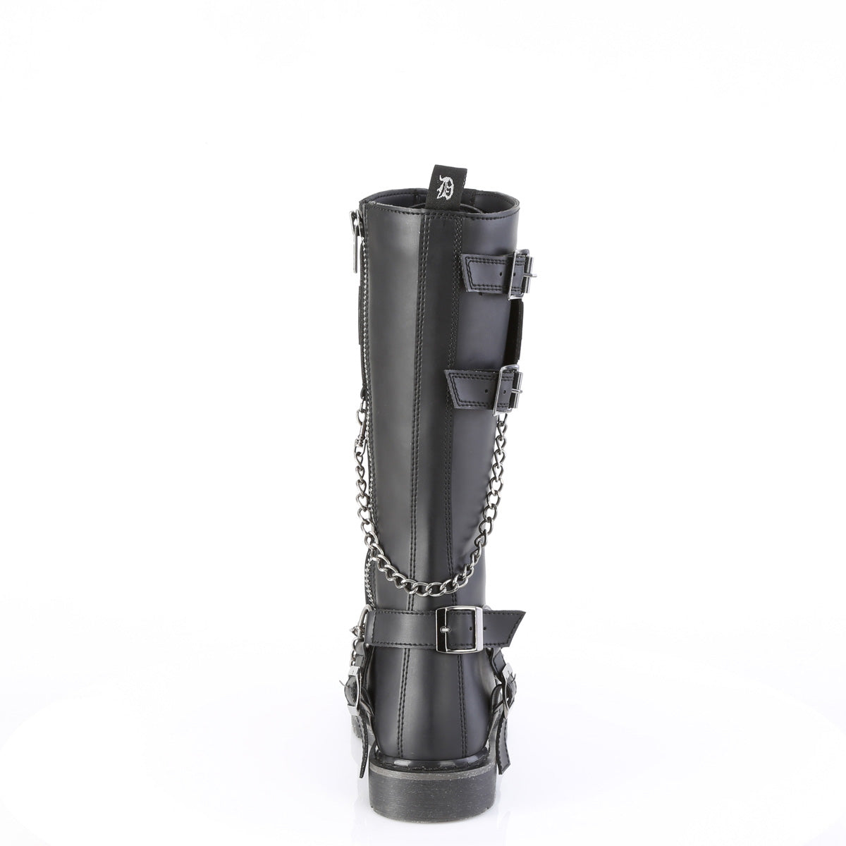BOLT-415 1 1/4" Heel 20 Eyelet Knee High Combat Boot, Side Zip