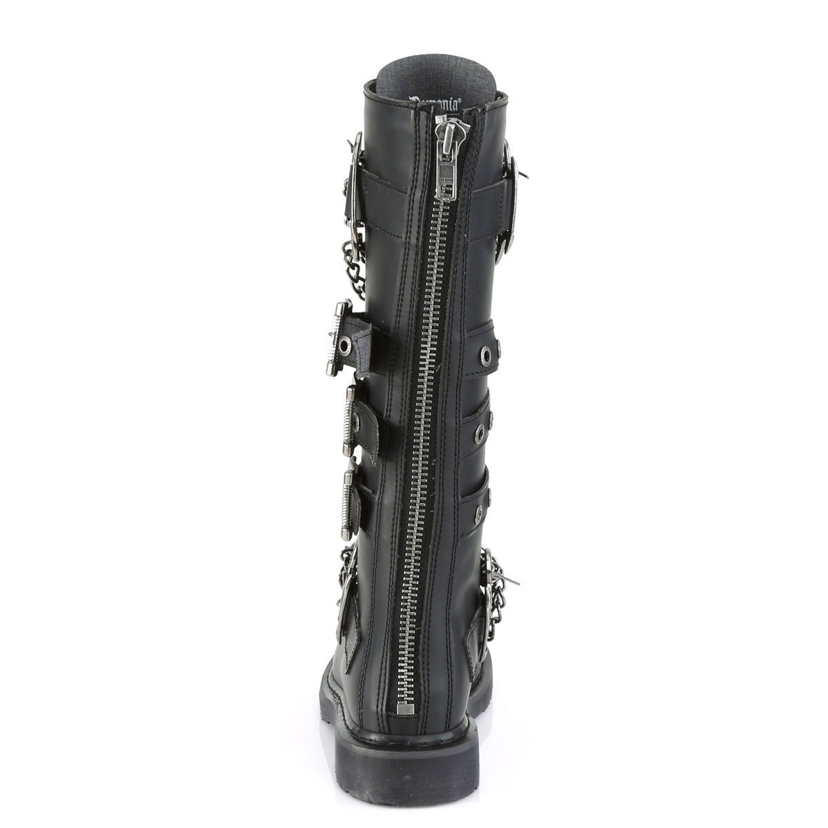 BOLT-450 1 1/4" Heel 20 Eyelet Knee High Combat Boot, Side Zip