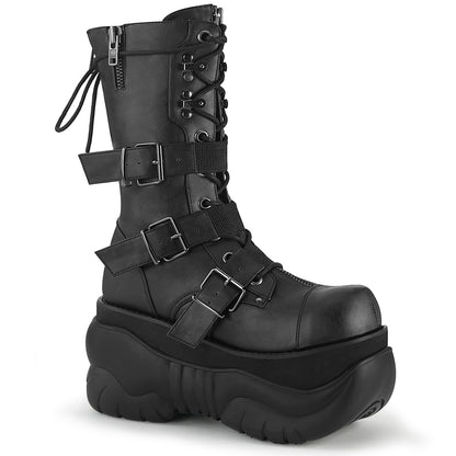 BOXER-230 4" PF Lace-Up  Mid Calf Boot, Back Metal Zipper