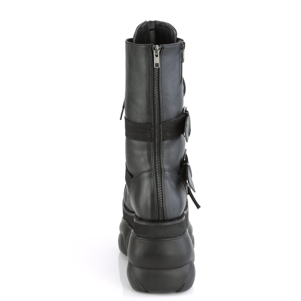 BOXER-230 4" PF Lace-Up  Mid Calf Boot, Back Metal Zipper