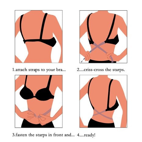 Envy Women's Adjustable Low Back Converter Straps