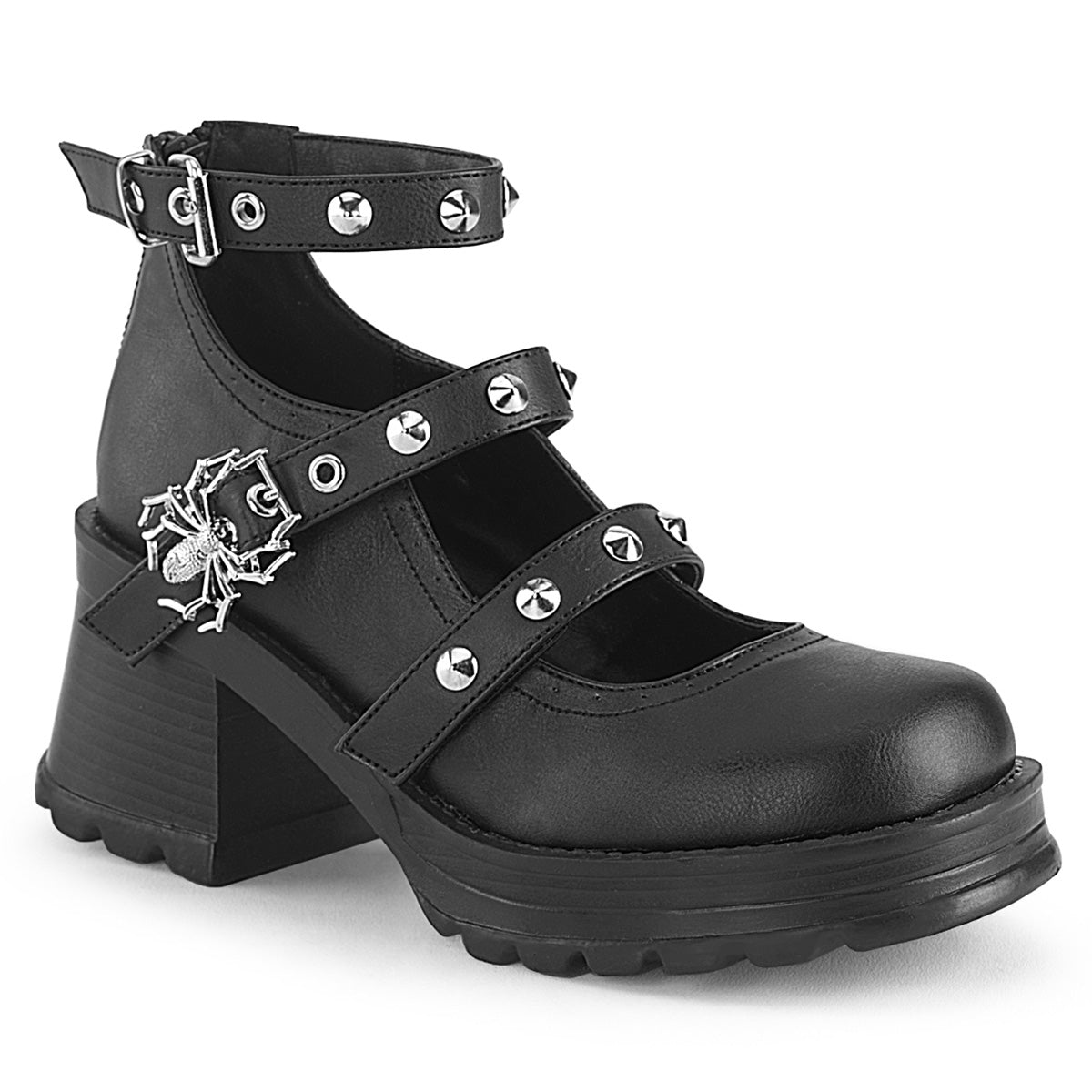 BRATTY-30 2 3/4" Heel, 1" Platform Ankle High Strappy Shoe