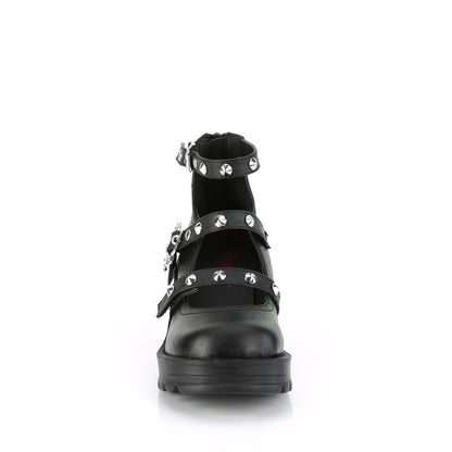 BRATTY-30 2 3/4" Heel, 1" Platform Ankle High Strappy Shoe