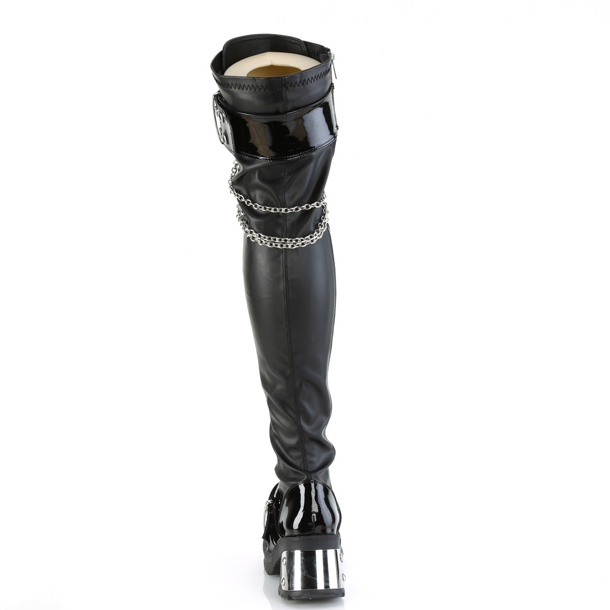 BRATTY-304 2 3/4" Chunky Heel, 1" PF Over-The-Knee Boot, Inside Zip