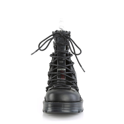 BRATTY-32 2 3/4" Heel, 1" Platform Lace-Up Ankle High Shoe
