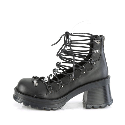 BRATTY-32 2 3/4" Heel, 1" Platform Lace-Up Ankle High Shoe