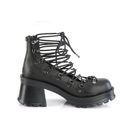 BRATTY-32 2 3/4" Heel, 1" Platform Lace-Up Ankle High Shoe