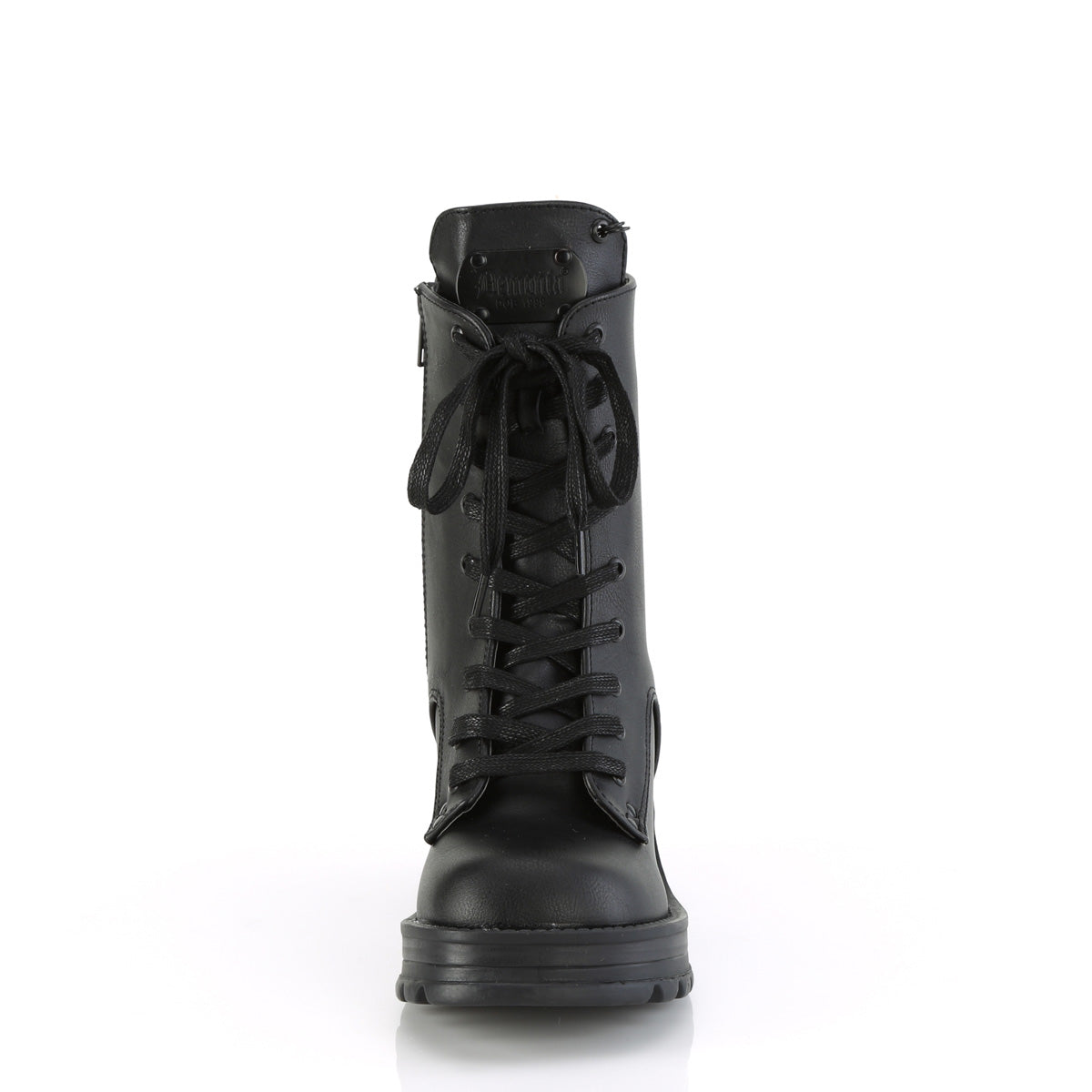 BRATTY-50 *2 3/4" Heel, 1" Platform Lace-Up Ankle Boot, Inside Zip