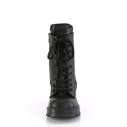 BRATTY-50 *2 3/4" Heel, 1" Platform Lace-Up Ankle Boot, Inside Zip