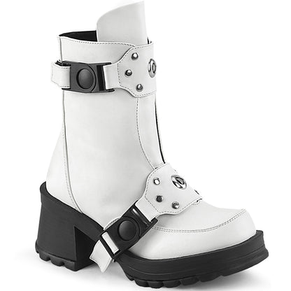 BRATTY-56 *2 3/4" Heel, 1" Platform Ankle Boot, Inside Zip