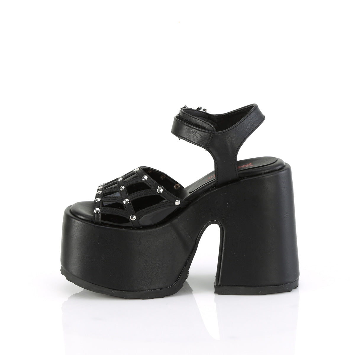 CAMEL-17 5" Chunky Heel, 3" Platform Ankle Strap Sandal
