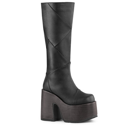 CAMEL-280 5" Chunky Heel, 3" P/F Knee High Boot, Inside Zip