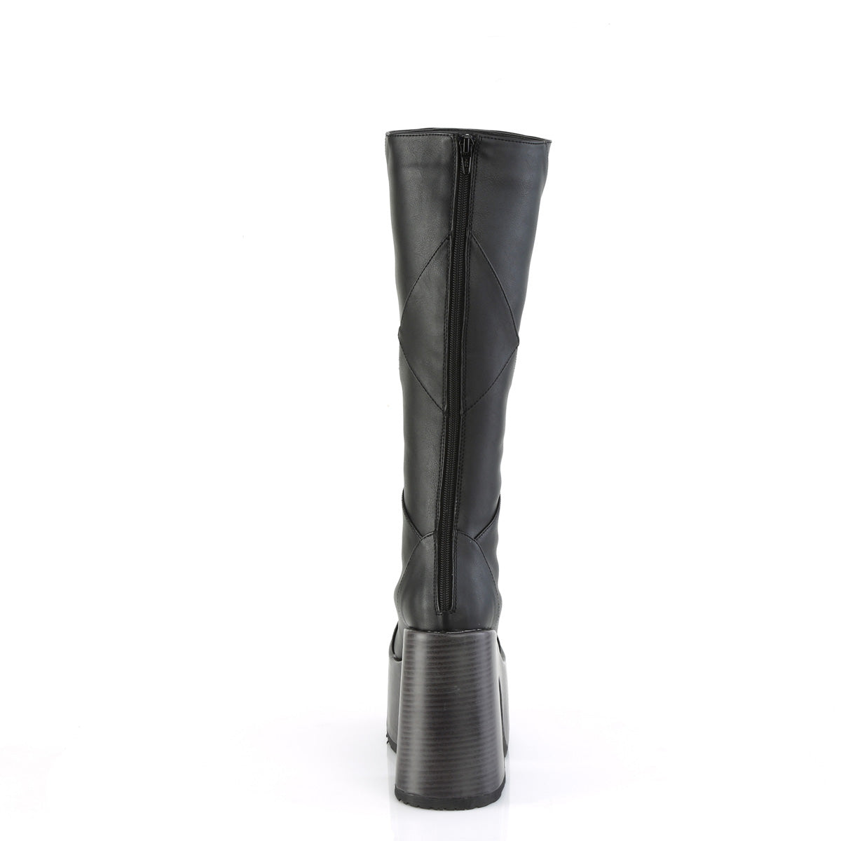 CAMEL-280 5" Chunky Heel, 3" P/F Knee High Boot, Inside Zip