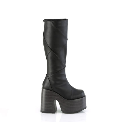 CAMEL-280 5" Chunky Heel, 3" P/F Knee High Boot, Inside Zip