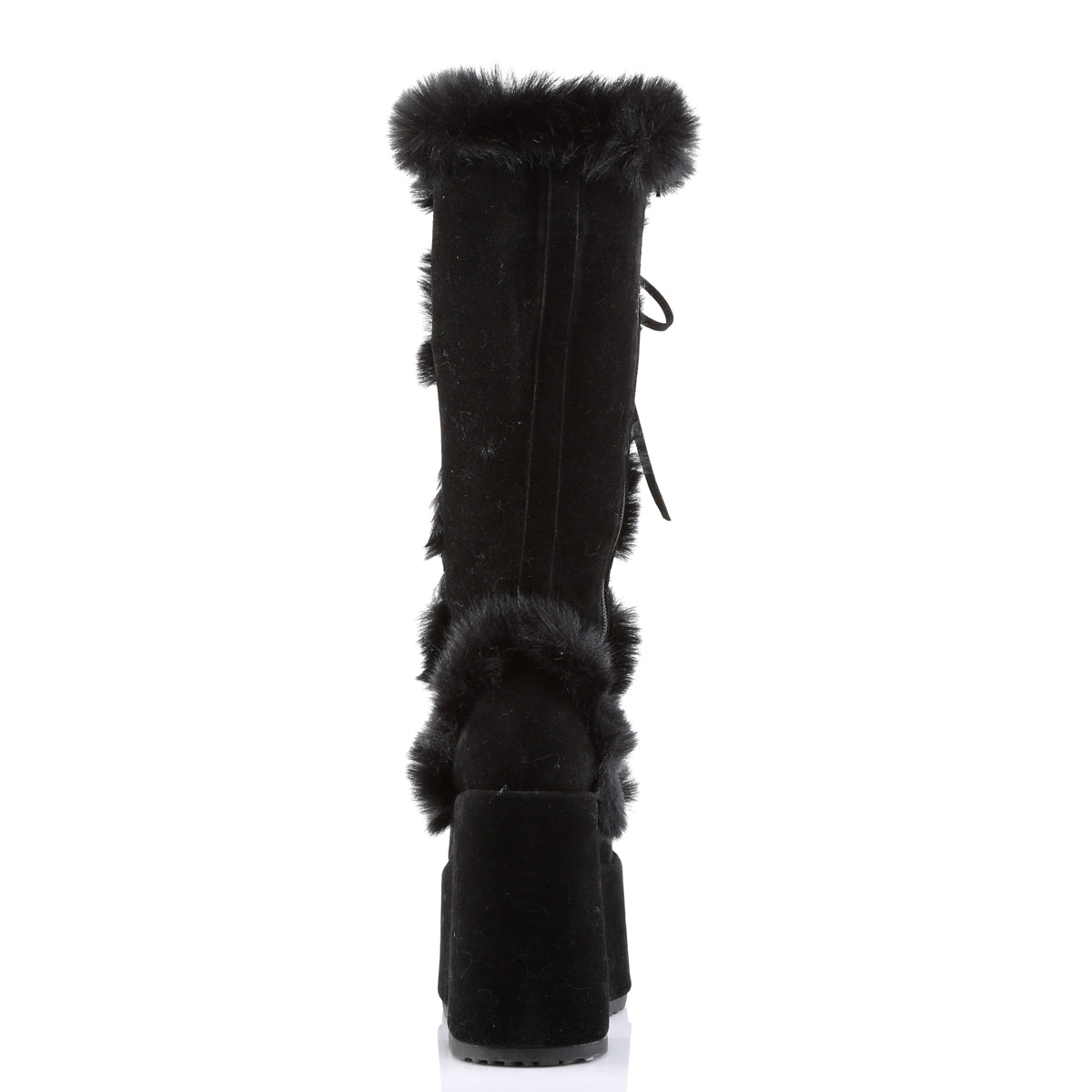 CAMEL-311 5" PF Goth Punk Gogo Faux Fur Knee BT