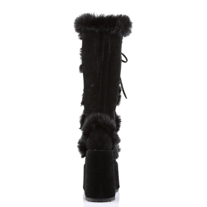 CAMEL-311 5" PF Goth Punk Gogo Faux Fur Knee BT