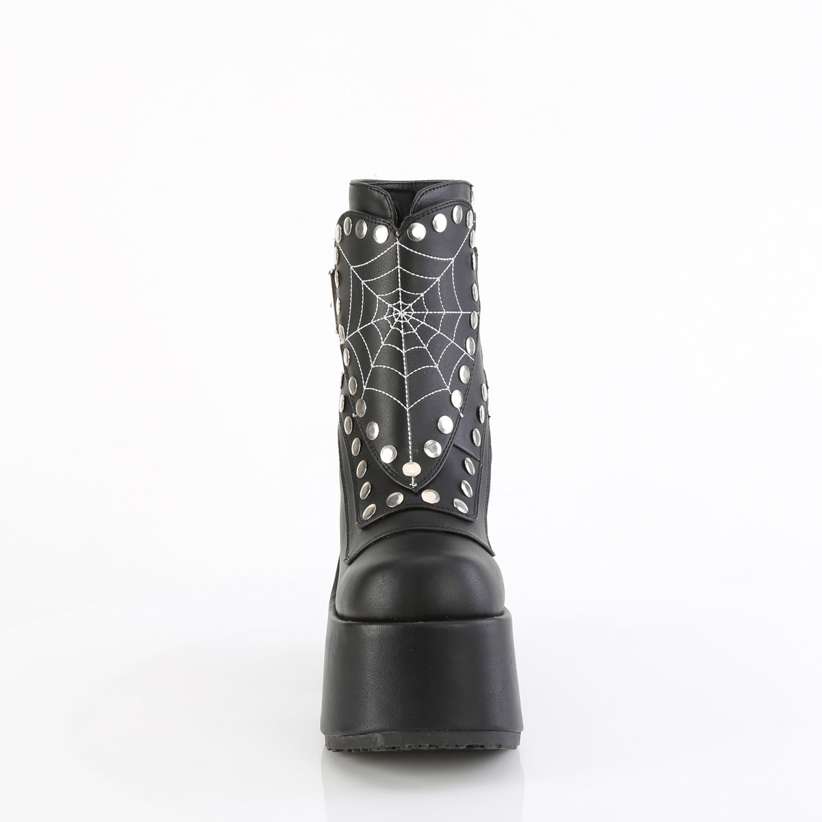 CAMEL-70 **5" Chunky Heel, 3" P/F  Mid-Calf Boot, Side Zip