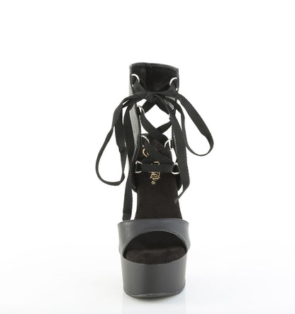 CAPTIVA-600-14 6" Heel, 1 3/4" PF Lace-Up Front Sandal w/ RS on Heel