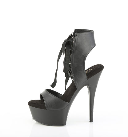 CAPTIVA-600-14 6" Heel, 1 3/4" PF Lace-Up Front Sandal w/ RS on Heel