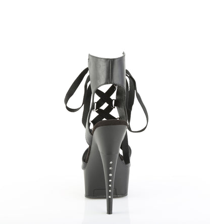 CAPTIVA-600-14 6" Heel, 1 3/4" PF Lace-Up Front Sandal w/ RS on Heel