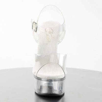 CAPTIVA-608 6" Heel, 1 3/4" PF Ankle Strap Sandal w/ RS on Heel