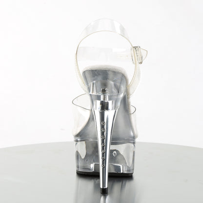 CAPTIVA-608 6" Heel, 1 3/4" PF Ankle Strap Sandal w/ RS on Heel