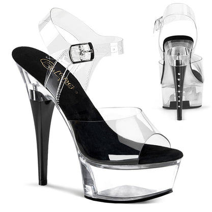 CAPTIVA-608 6" Heel, 1 3/4" PF Ankle Strap Sandal w/ RS on Heel