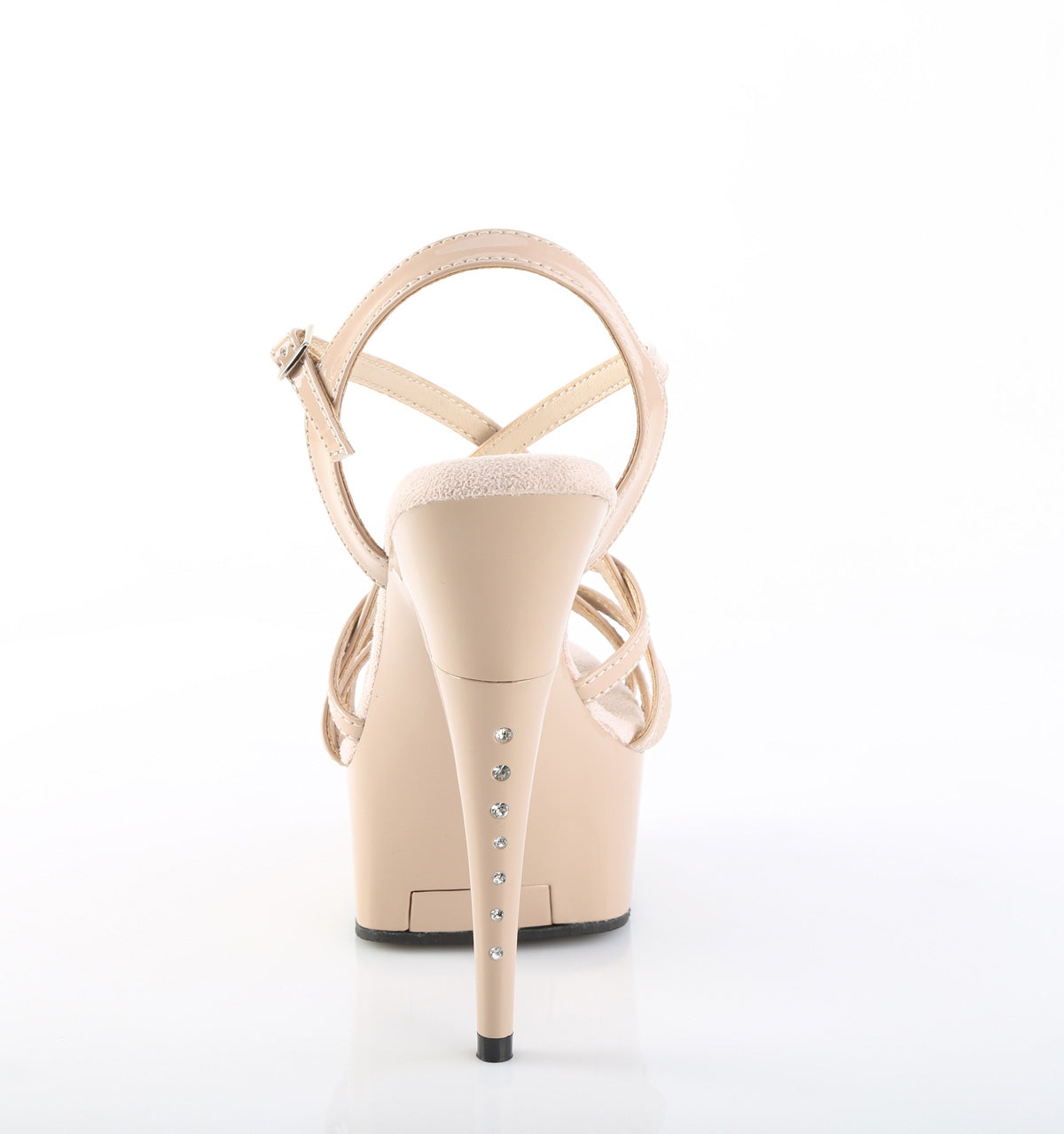 CAPTIVA-613 6" Heel, 1 3/4" PF Criss Cross Strap Sandal w/ RS on Heel