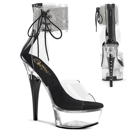 CAPTIVA-624RS 6" Heel, 1 3/4" PF RS Ankle Cuff Sandal, Back Zip