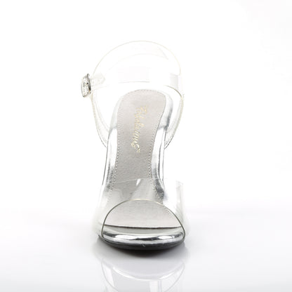 CARESS-408 4" Heel, 1/8" PF Ankle Strap Sandal