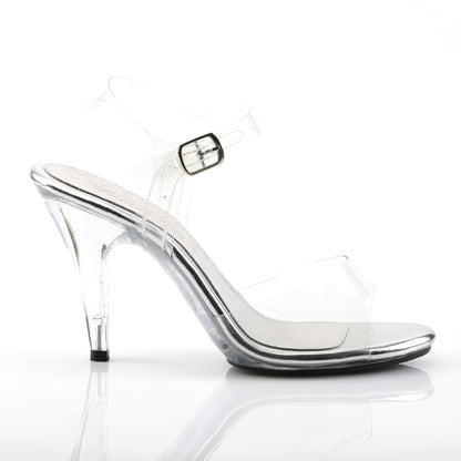 CARESS-408 4" Heel, 1/8" PF Ankle Strap Sandal