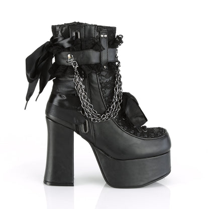 CHARADE-110 4 1/2" Heel, 2" PF Ankle Boot, Side Zip