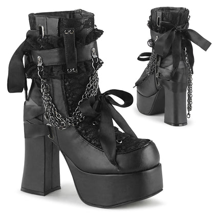 CHARADE-110 4 1/2" Heel, 2" PF Ankle Boot, Side Zip