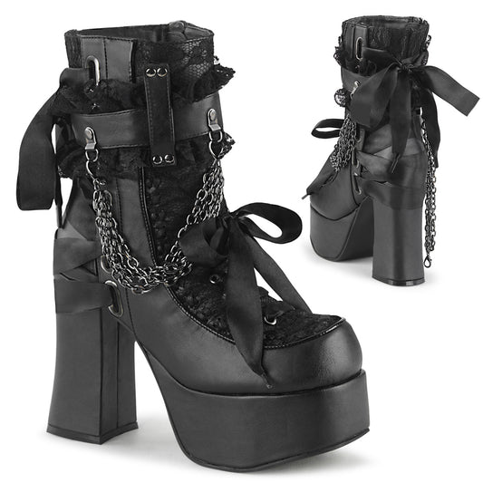 CHARADE-110 4 1/2" Heel, 2" PF Ankle Boot, Side Zip