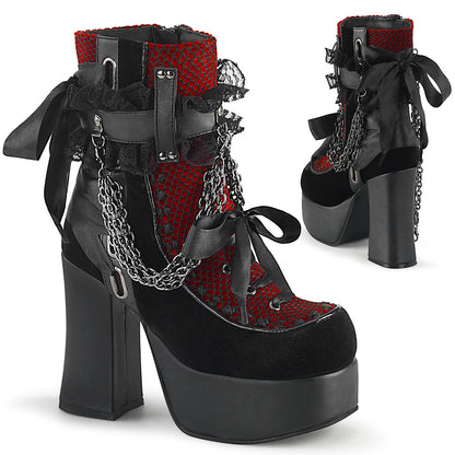 CHARADE-110 4 1/2" Heel, 2" PF Ankle Boot, Side Zip