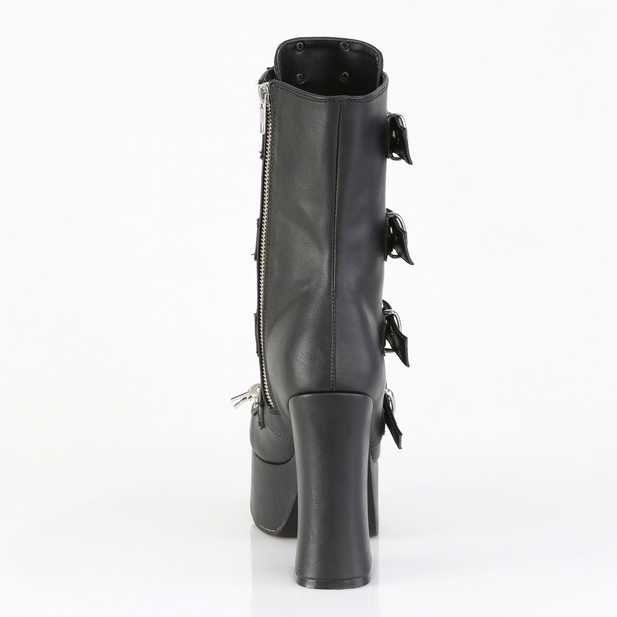 CHARADE-118 4 1/2" Heel, 2" PF Lace-Up Front Ankle Boot, Inside Zip