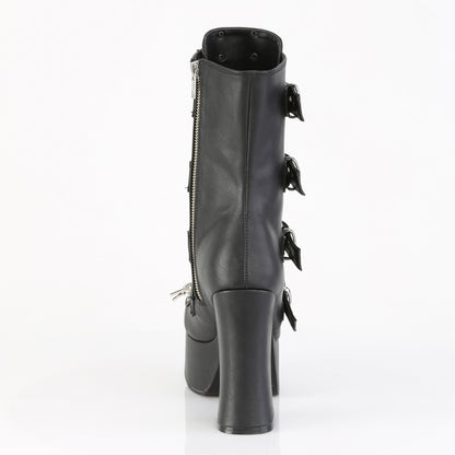 CHARADE-118 4 1/2" Heel, 2" PF Lace-Up Front Ankle Boot, Inside Zip
