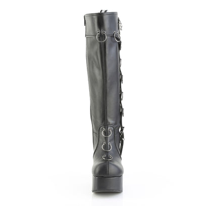 CHARADE-211 4 1/2" Heel, 2" PF Knee High Boot, Inside Zip