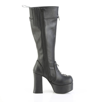 CHARADE-211 4 1/2" Heel, 2" PF Knee High Boot, Inside Zip