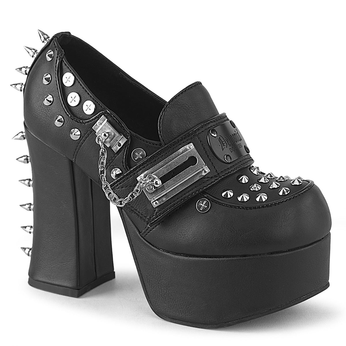 CHARADE-32 4 1/2" Heel, 2" PF Lace-Up Loafer