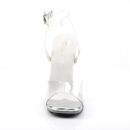 CHIC-06 **4 1/2" Heel, 1/4" PF Wrap Around Ankle Strap Sandal
