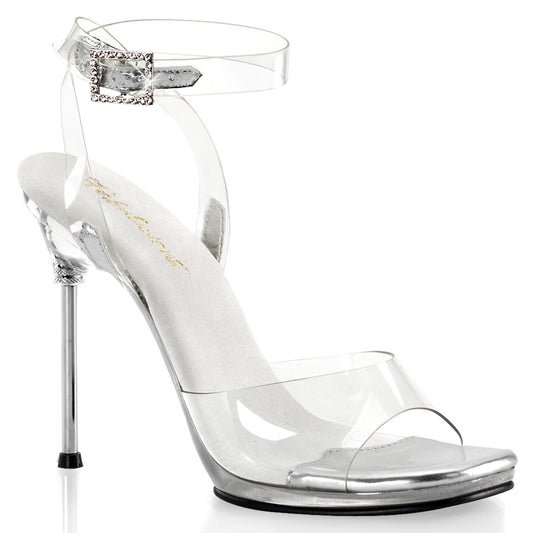 CHIC-06 **4 1/2" Heel, 1/4" PF Wrap Around Ankle Strap Sandal