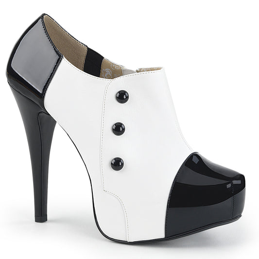 CHLOE-11 **5 1/4" Heel,1 1/4"Concealed PF 3 Button Ankle Boot W/Conce