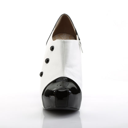 CHLOE-11 **5 1/4" Heel,1 1/4"Concealed PF 3 Button Ankle Boot W/Conce