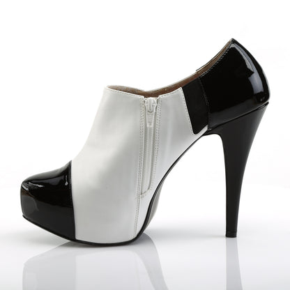 CHLOE-11 **5 1/4" Heel,1 1/4"Concealed PF 3 Button Ankle Boot W/Conce