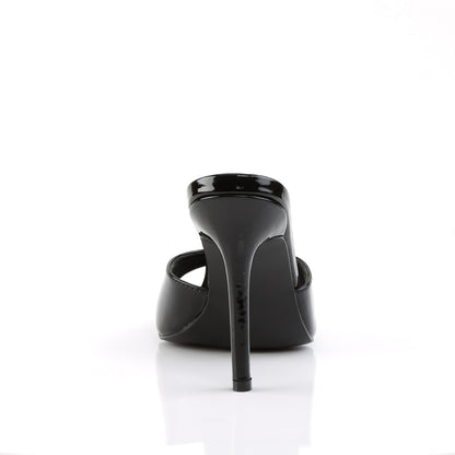 CLASSIQUE-01 4" Heel Peep Toe Slide