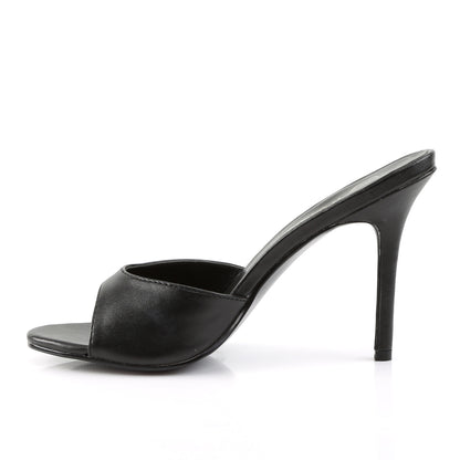 CLASSIQUE-01 4" Heel Peep Toe Slide