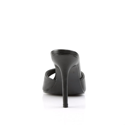 CLASSIQUE-01 4" Heel Peep Toe Slide