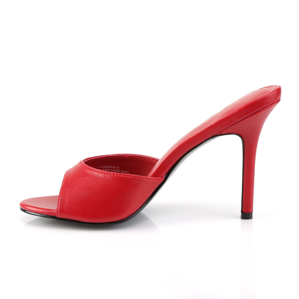 CLASSIQUE-01 4" Heel Peep Toe Slide